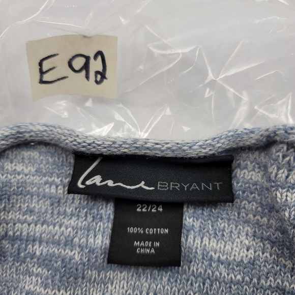 Lane Bryant heathered raw seam 3/4 sleeve sweater - Picture 5 of 5